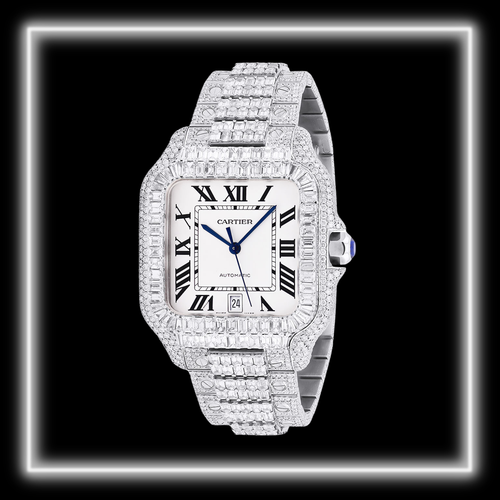 Iced Out Cartier Santos dostawca